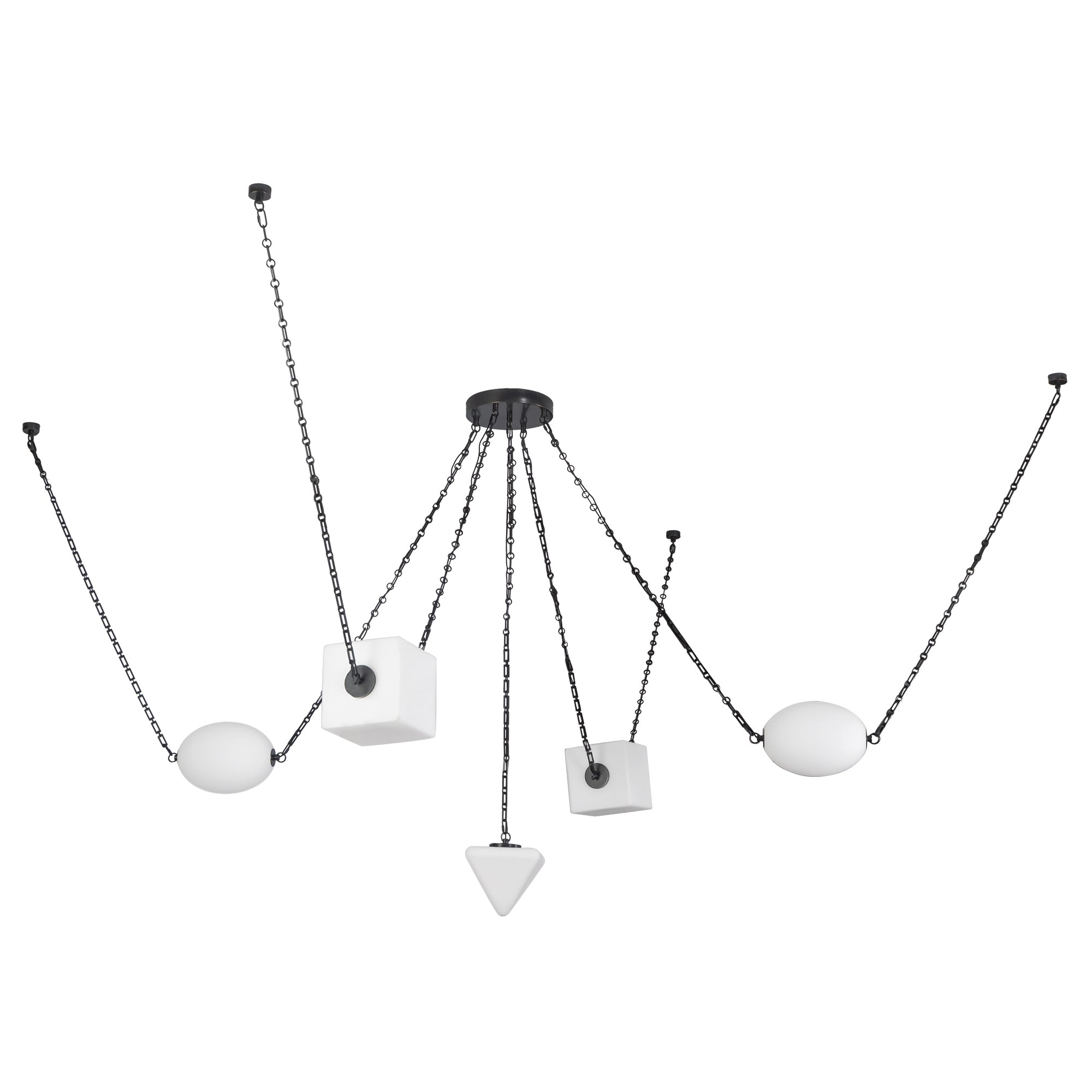Mineral 5-Light Steel Chandelier