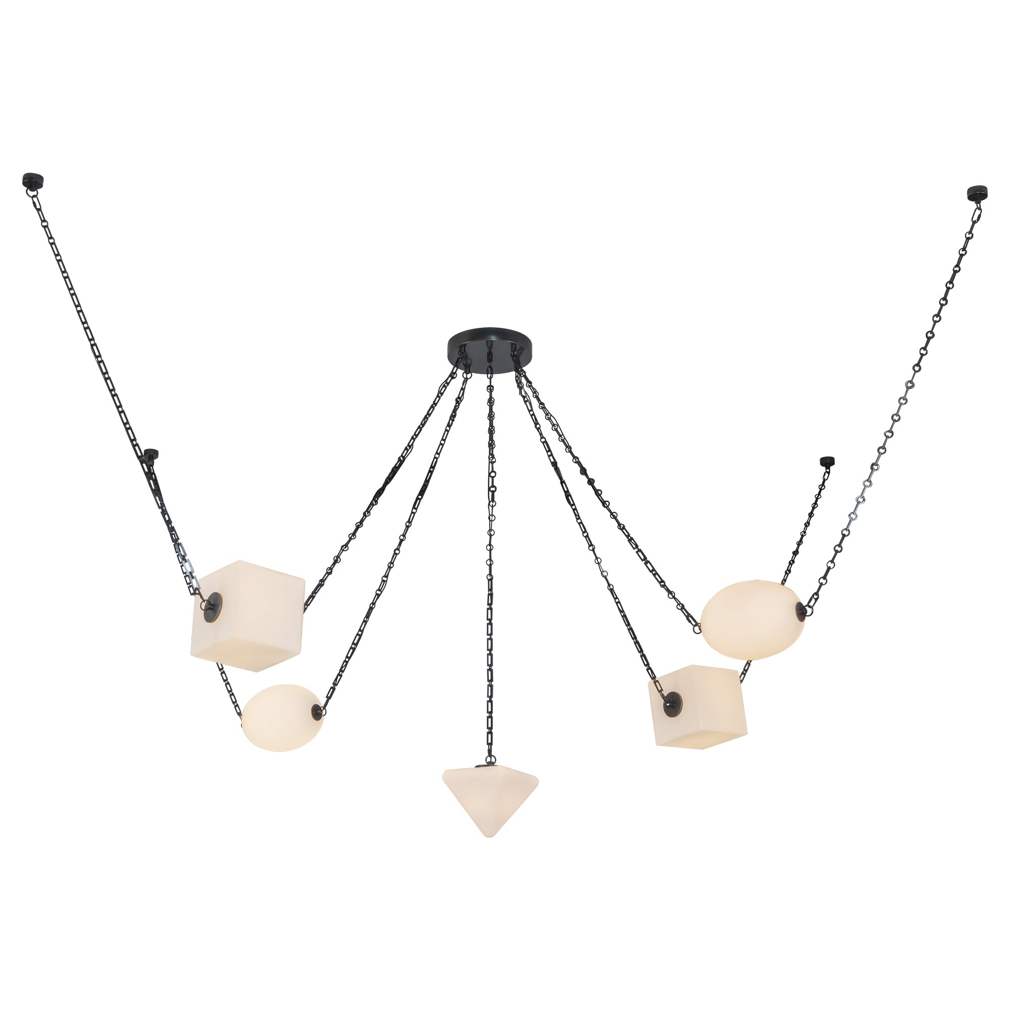 Mineral 5-Light Steel Chandelier