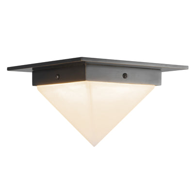 Mineral 8-in Brass Triangular Flush Mount