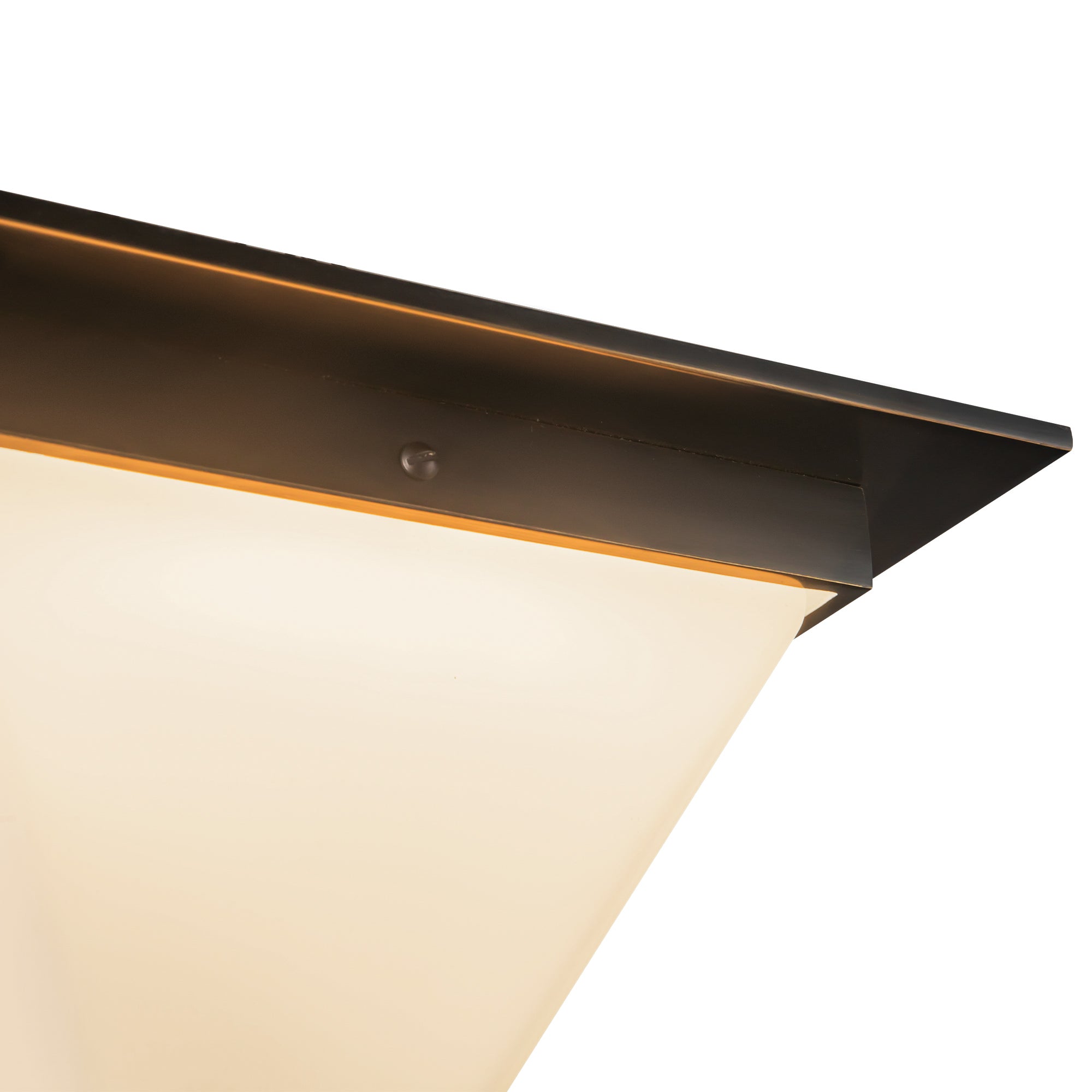 Mineral 11-in Brass Triangular Flush Mount