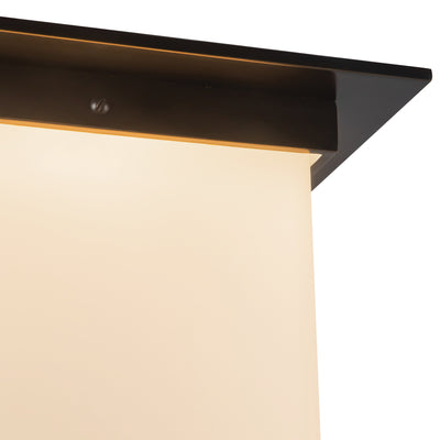 Mineral 11-in Brass Square Flush Mount