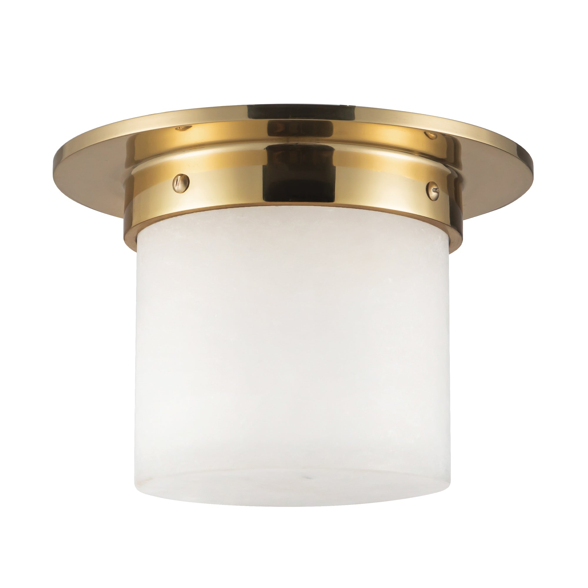 Mineral 8-in Brass Flush Mount
