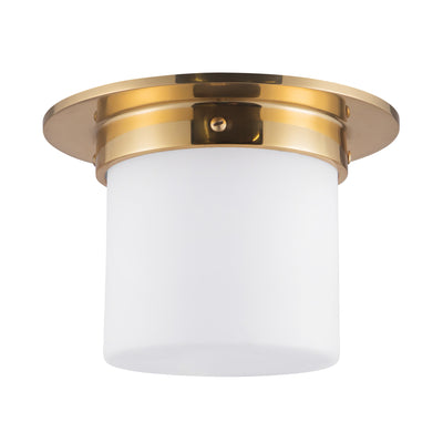 Mineral 8-in Brass Flush Mount
