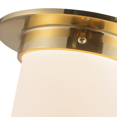 Mineral 8-in Brass Flush Mount