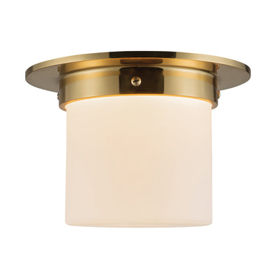 Mineral 8-in Brass Flush Mount