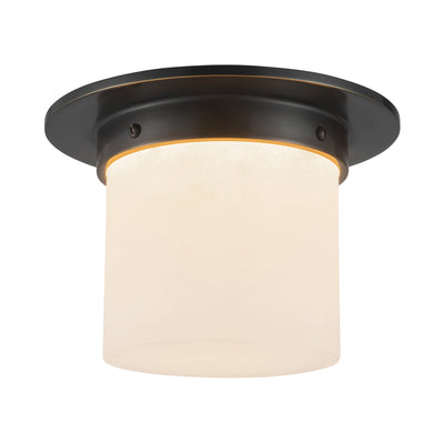 Mineral 8-in Brass Flush Mount