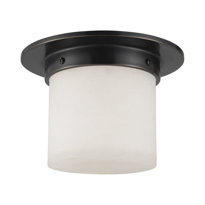 Mineral 8-in Brass Flush Mount