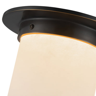 Mineral 8-in Brass Flush Mount