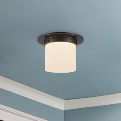 Mineral 8-in Brass Flush Mount