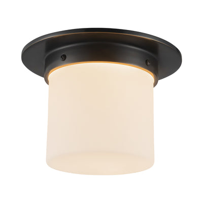 Mineral 8-in Brass Flush Mount