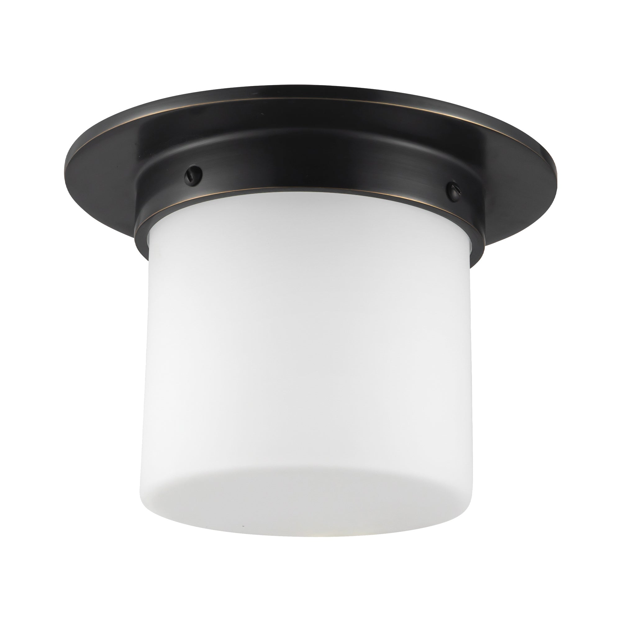 Mineral 8-in Brass Flush Mount