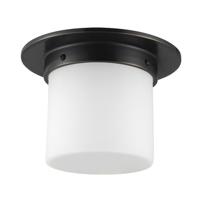 Mineral 8-in Brass Flush Mount
