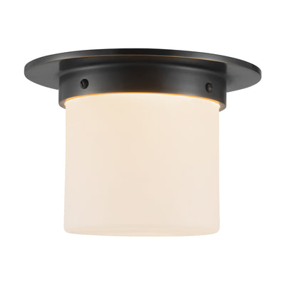 Mineral 8-in Brass Flush Mount