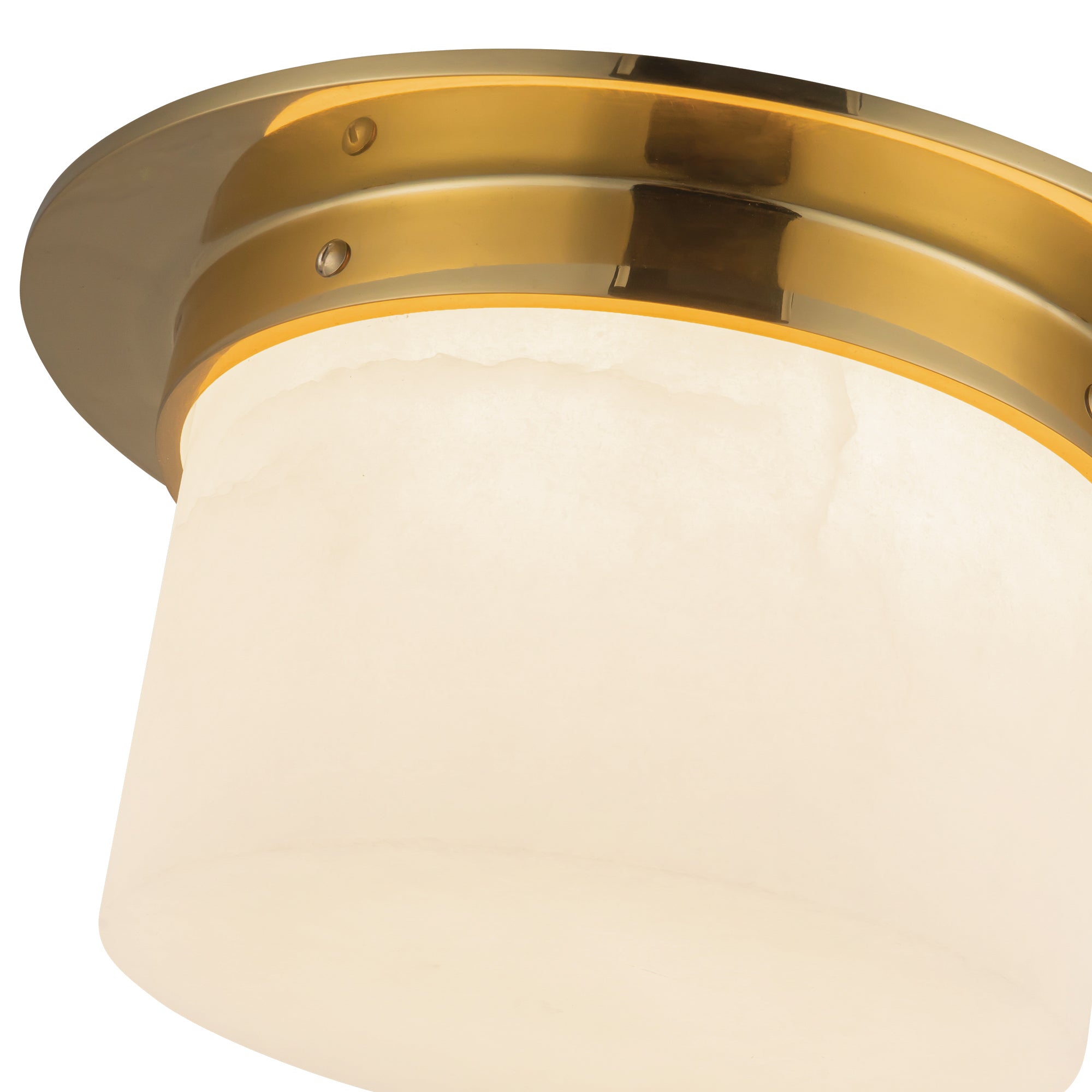 Mineral 11-in Brass Flush Mount