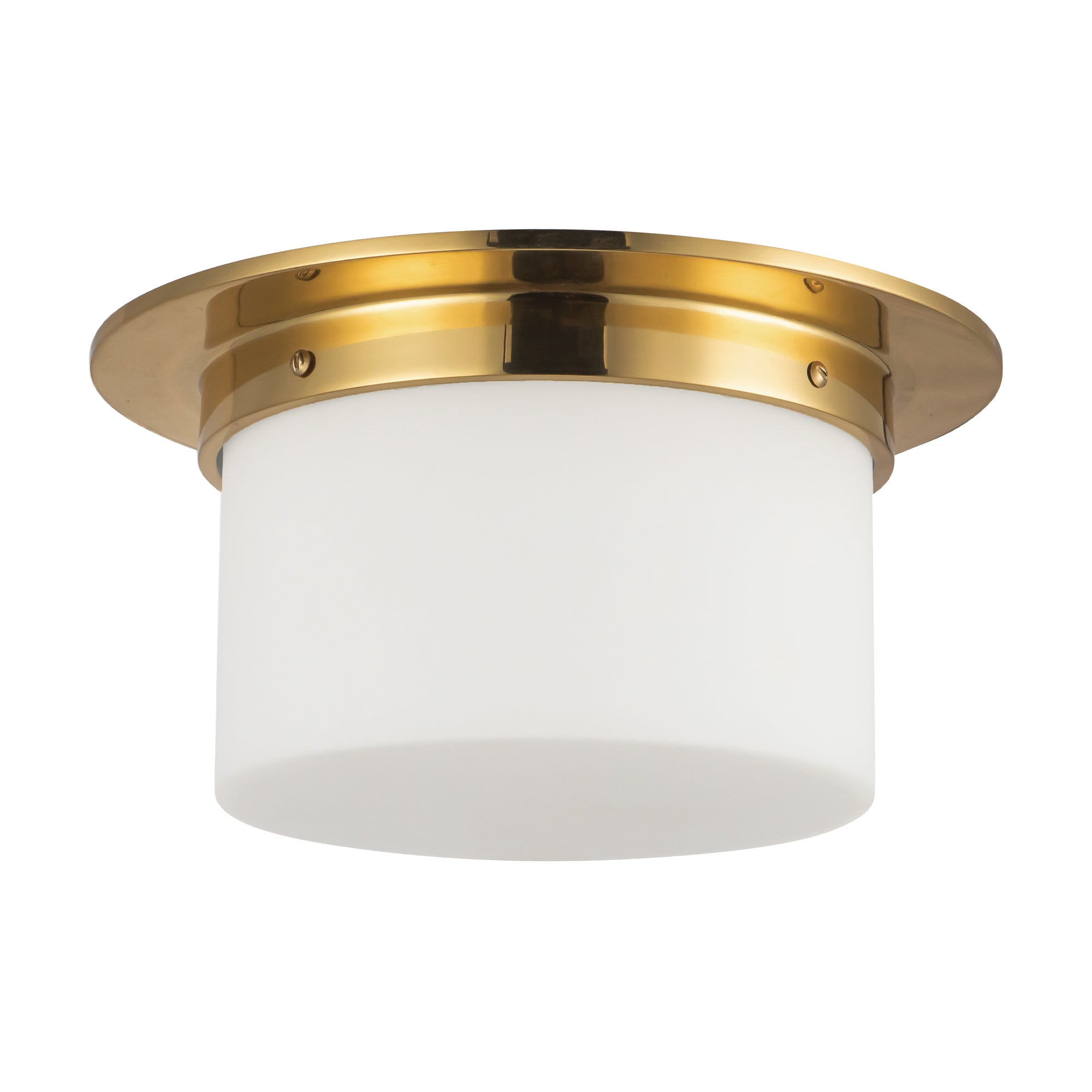 Mineral 11-in Brass Flush Mount