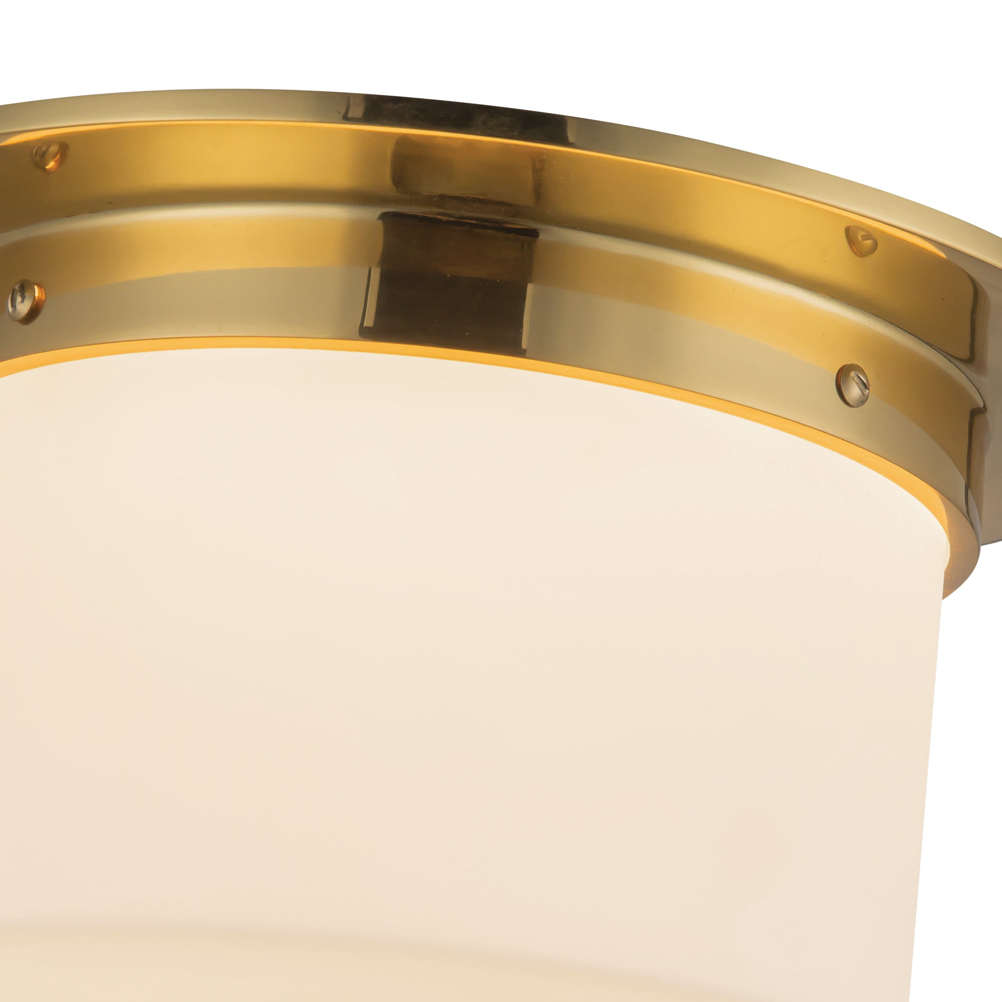Mineral 11-in Brass Flush Mount