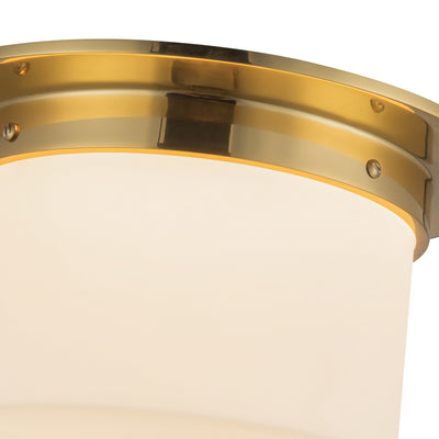 Mineral 11-in Brass Flush Mount