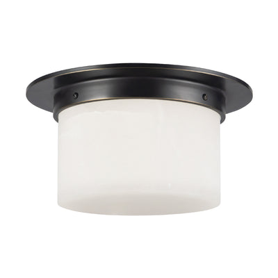 Mineral 11-in Brass Flush Mount