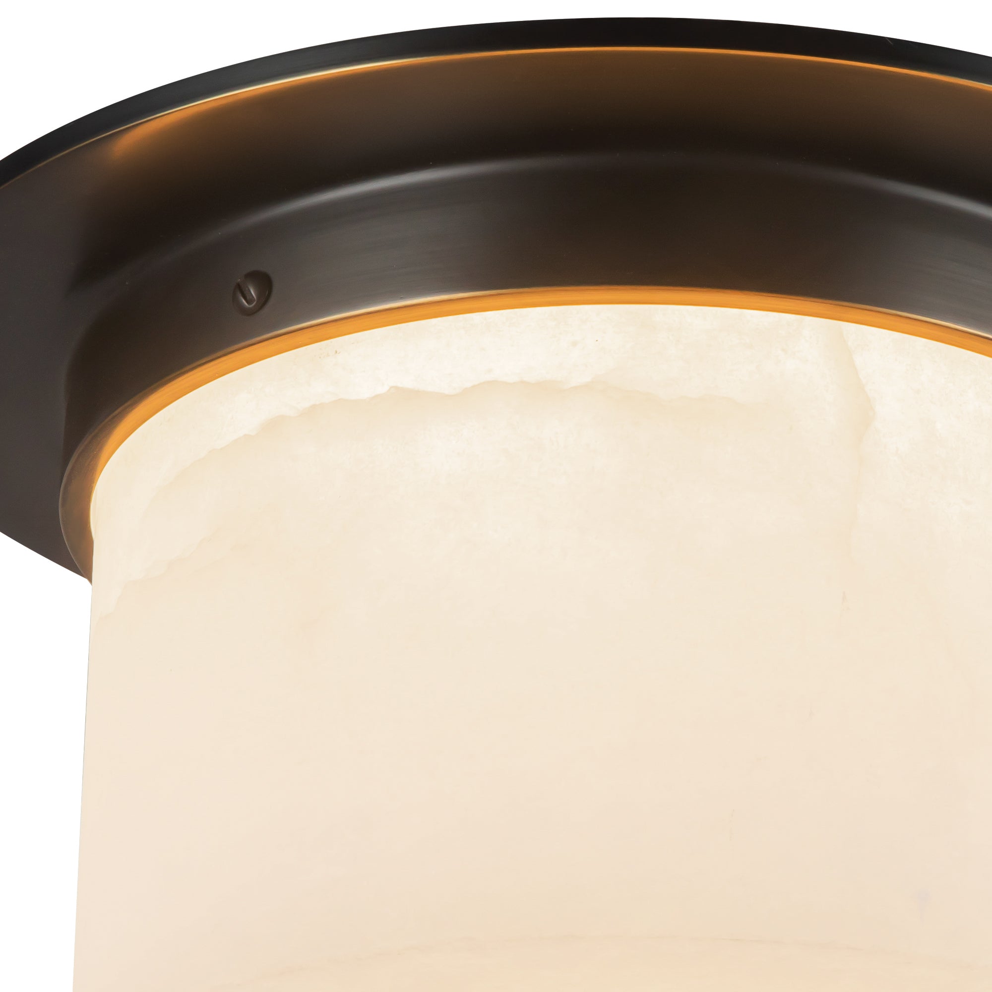 Mineral 11-in Brass Flush Mount