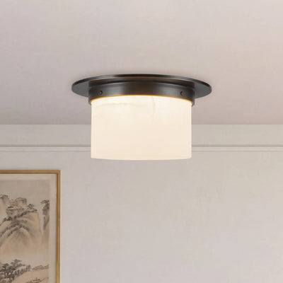 Mineral 11-in Brass Flush Mount