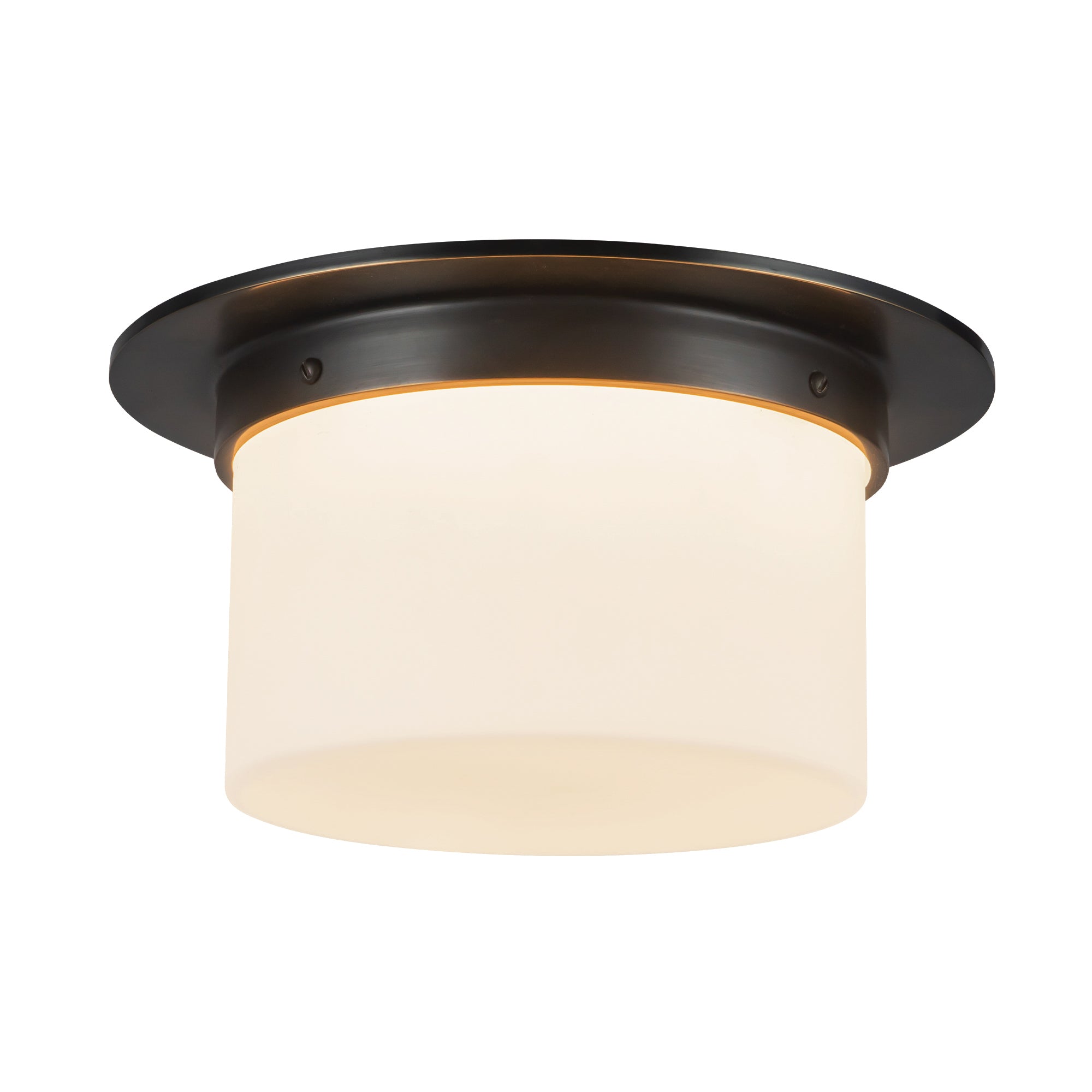 Mineral 11-in Brass Flush Mount