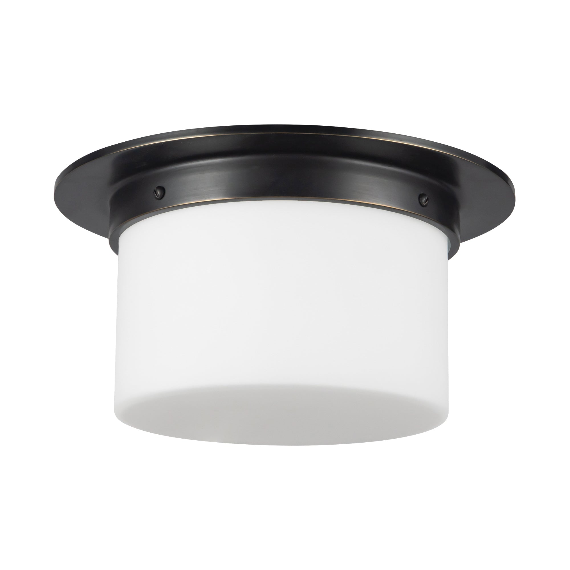 Mineral 11-in Brass Flush Mount