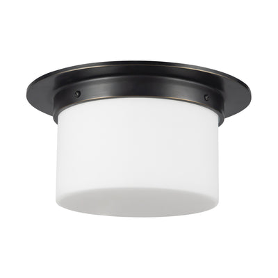 Mineral 11-in Brass Flush Mount