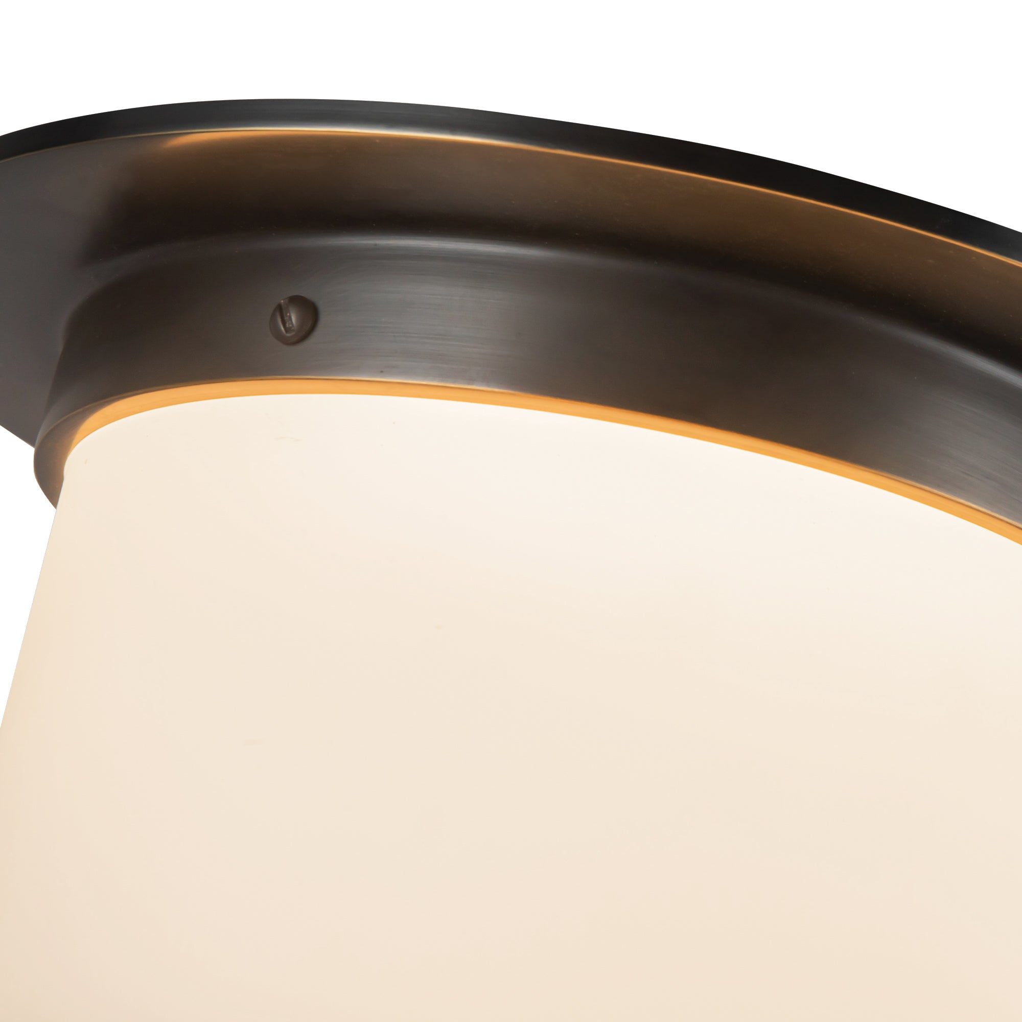 Mineral 11-in Brass Flush Mount