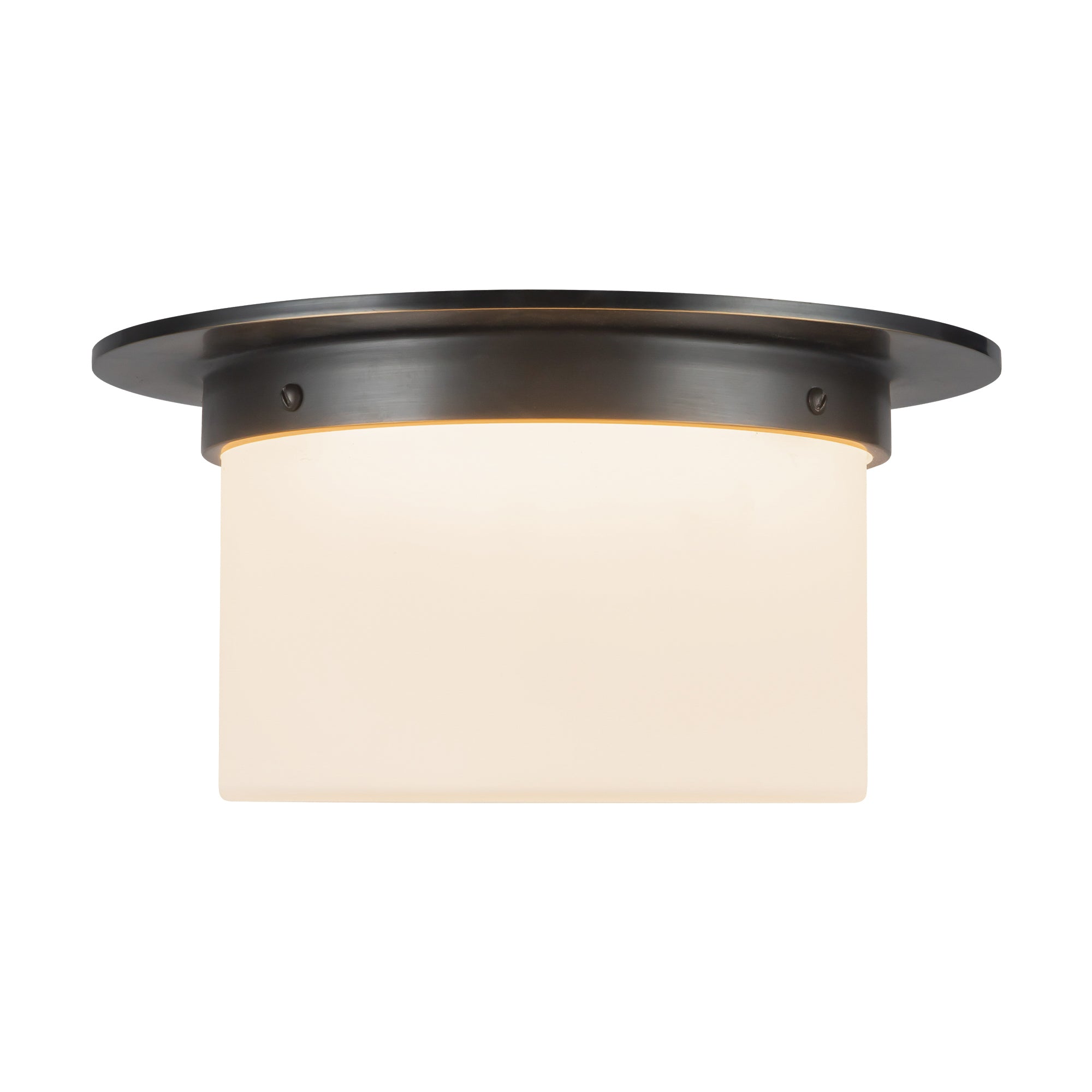 Mineral 11-in Brass Flush Mount