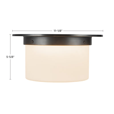 Mineral 11-in Brass Flush Mount