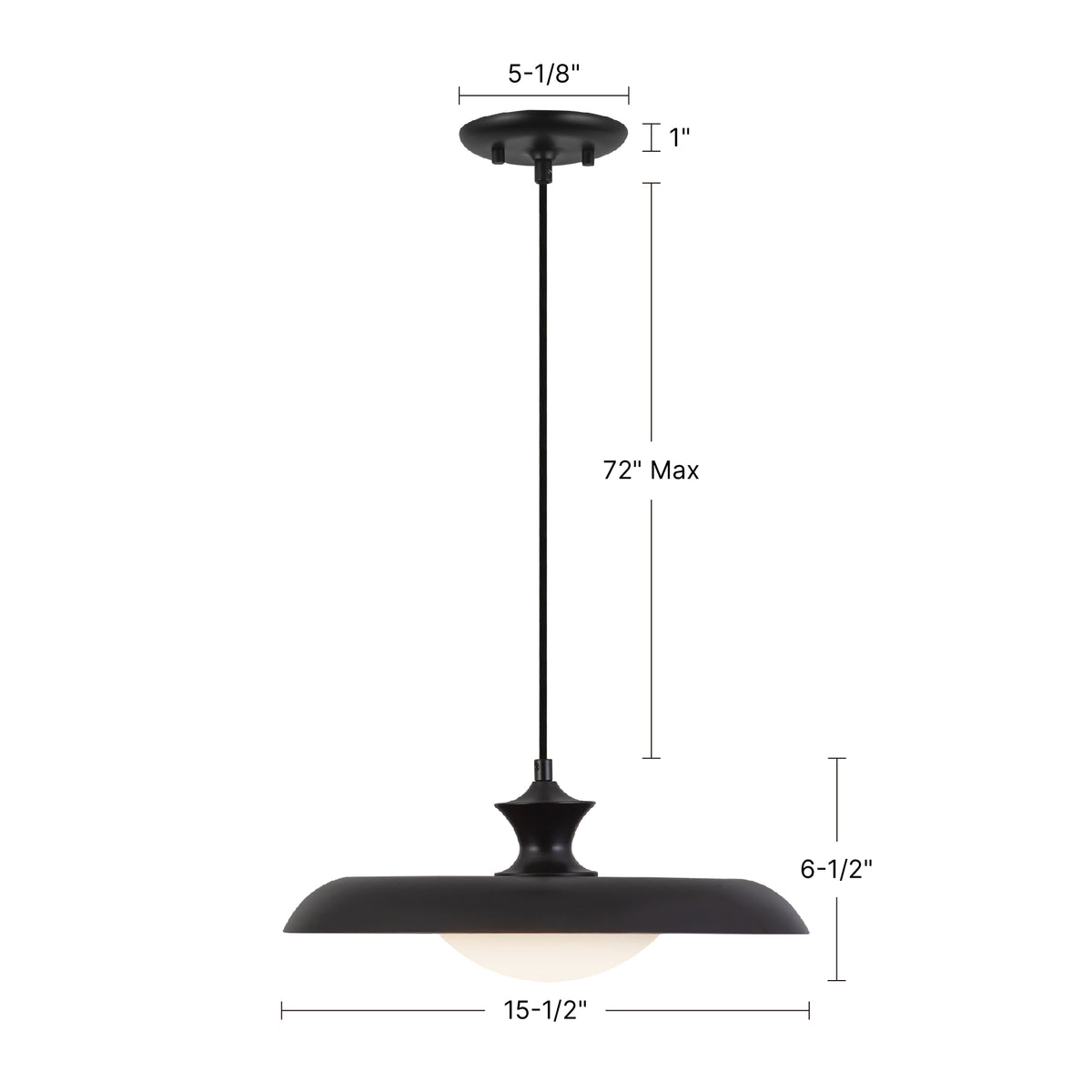 Minori 15-in Steel Pendant