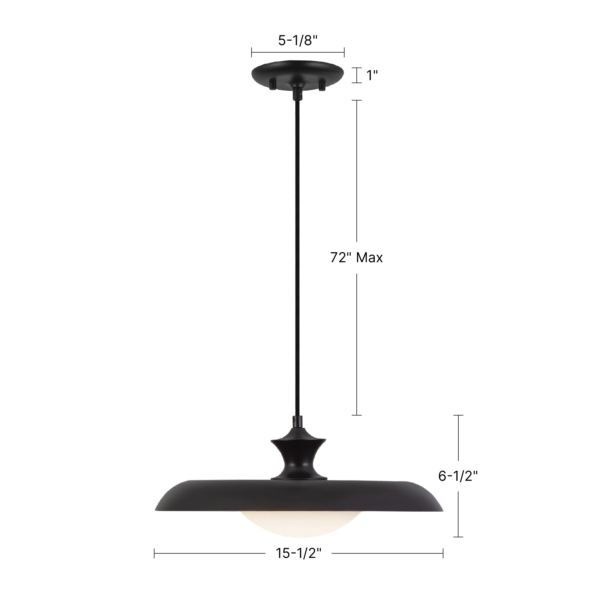 Minori 15-in Steel Pendant