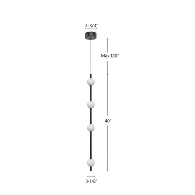Misaki 40-in Aluminum Pendant