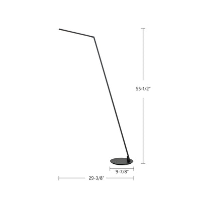 Miter 58-in Aluminum Floor Lamp