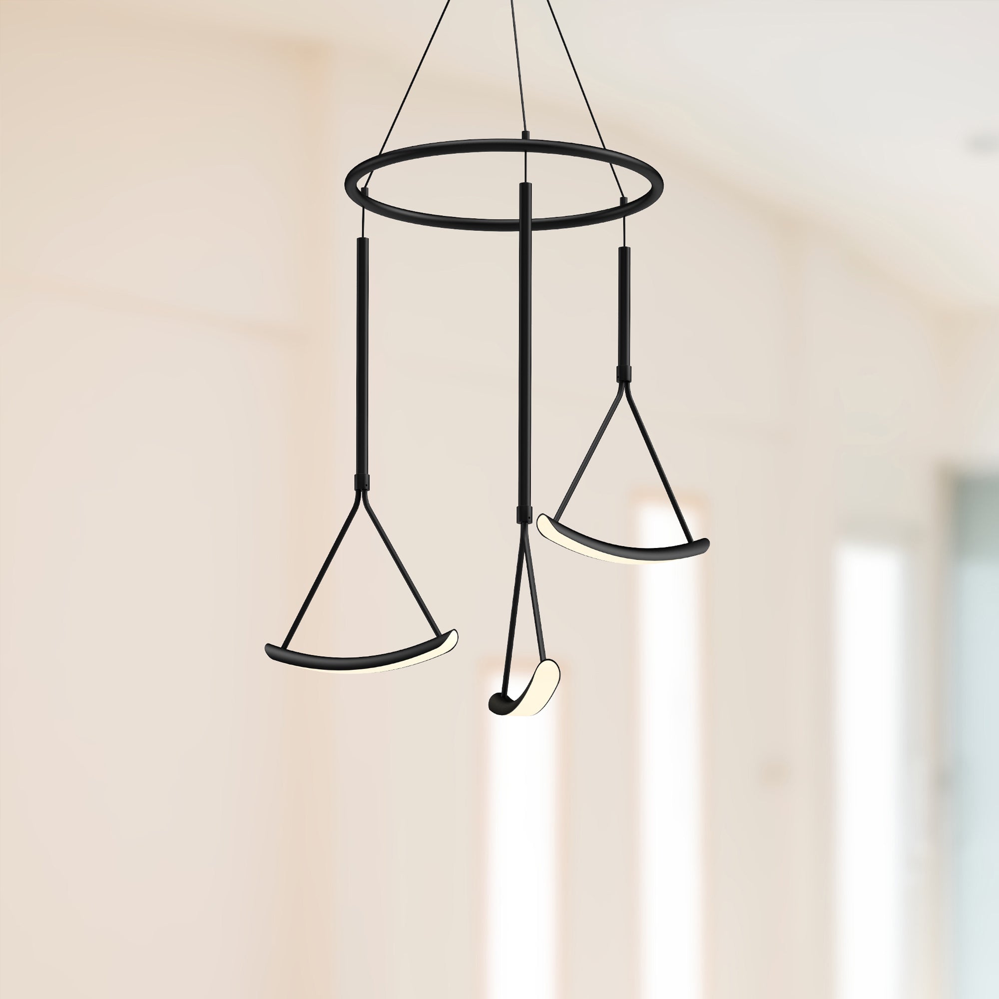 Mobil 27-in Aluminum Chandelier