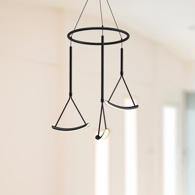 Mobil 27-in Aluminum Chandelier