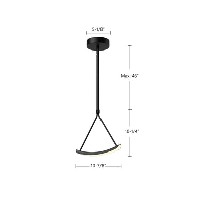 Mobil 11-in Aluminum Pendant