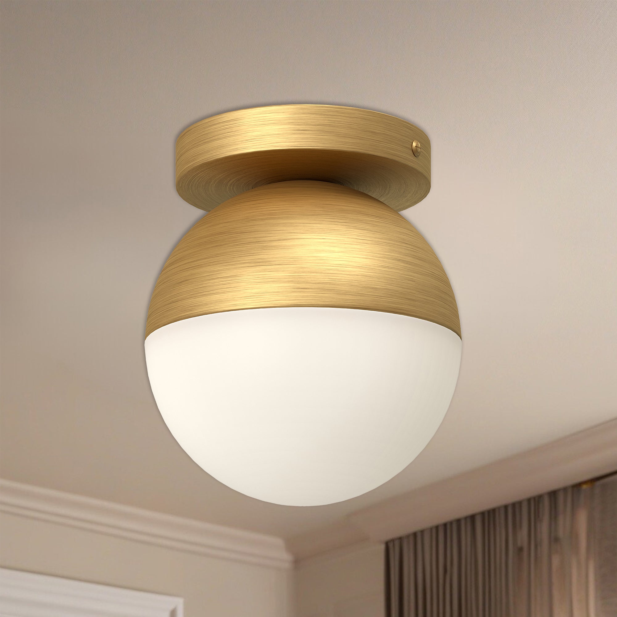 Monae 6-in Aluminum Flush Mount