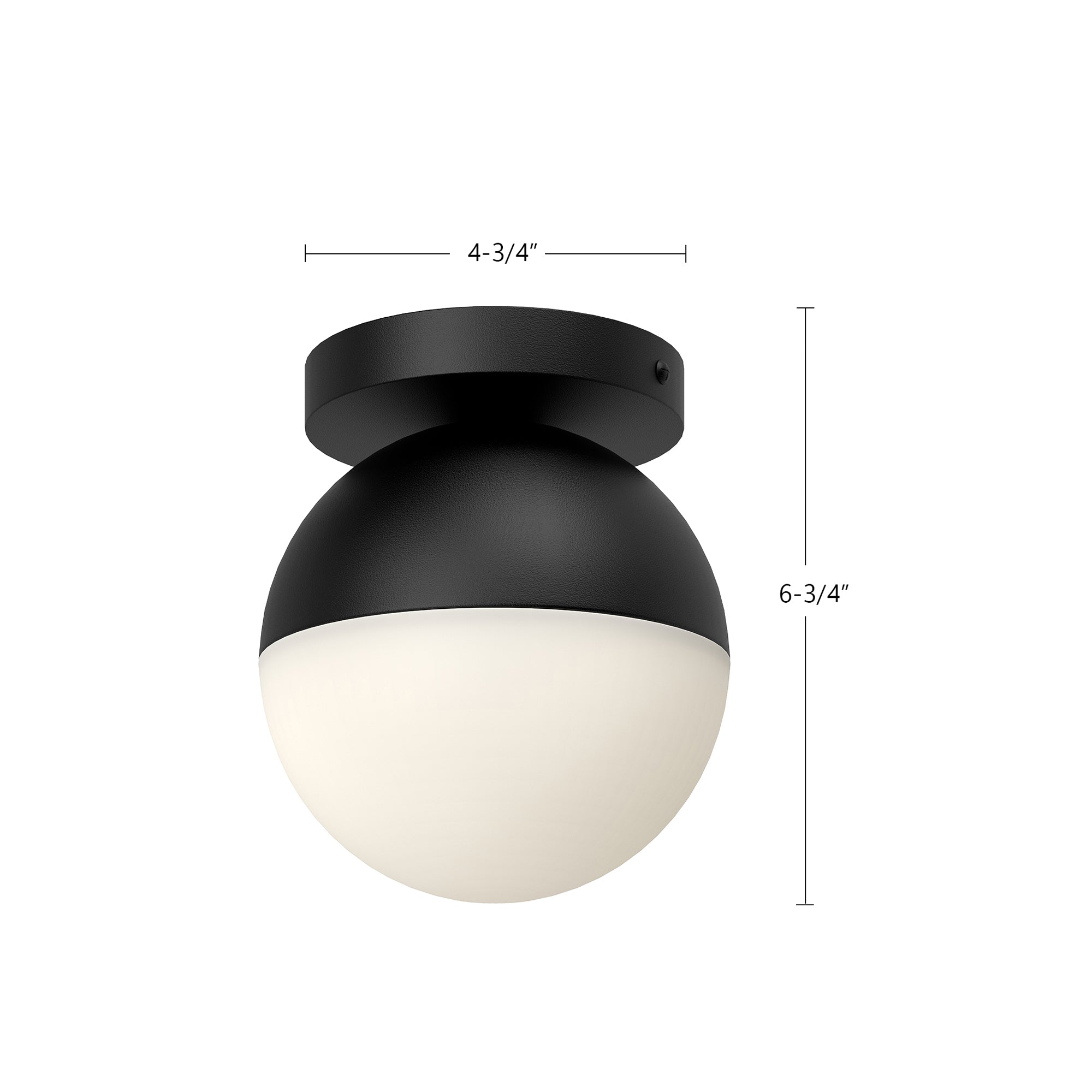 Monae 6-in Aluminum Flush Mount