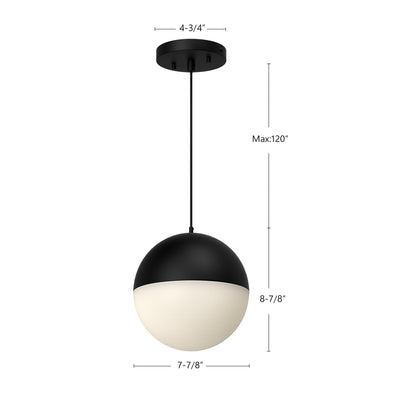 Monae 8-in Aluminum Pendant