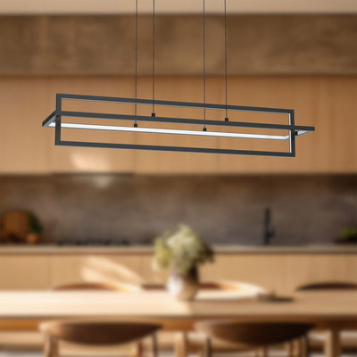 Mondrian 36-in Compact Acrylic Linear LED Pendant