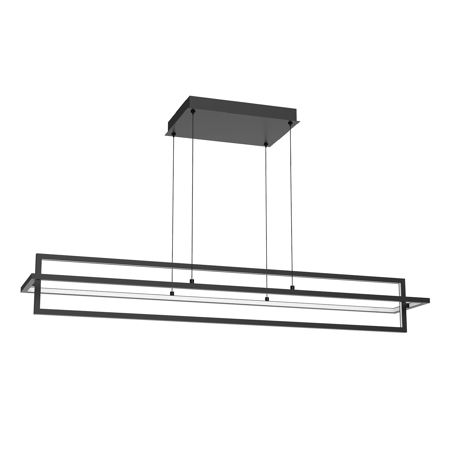 Mondrian 48-in Wide Acrylic Linear LED Pendant