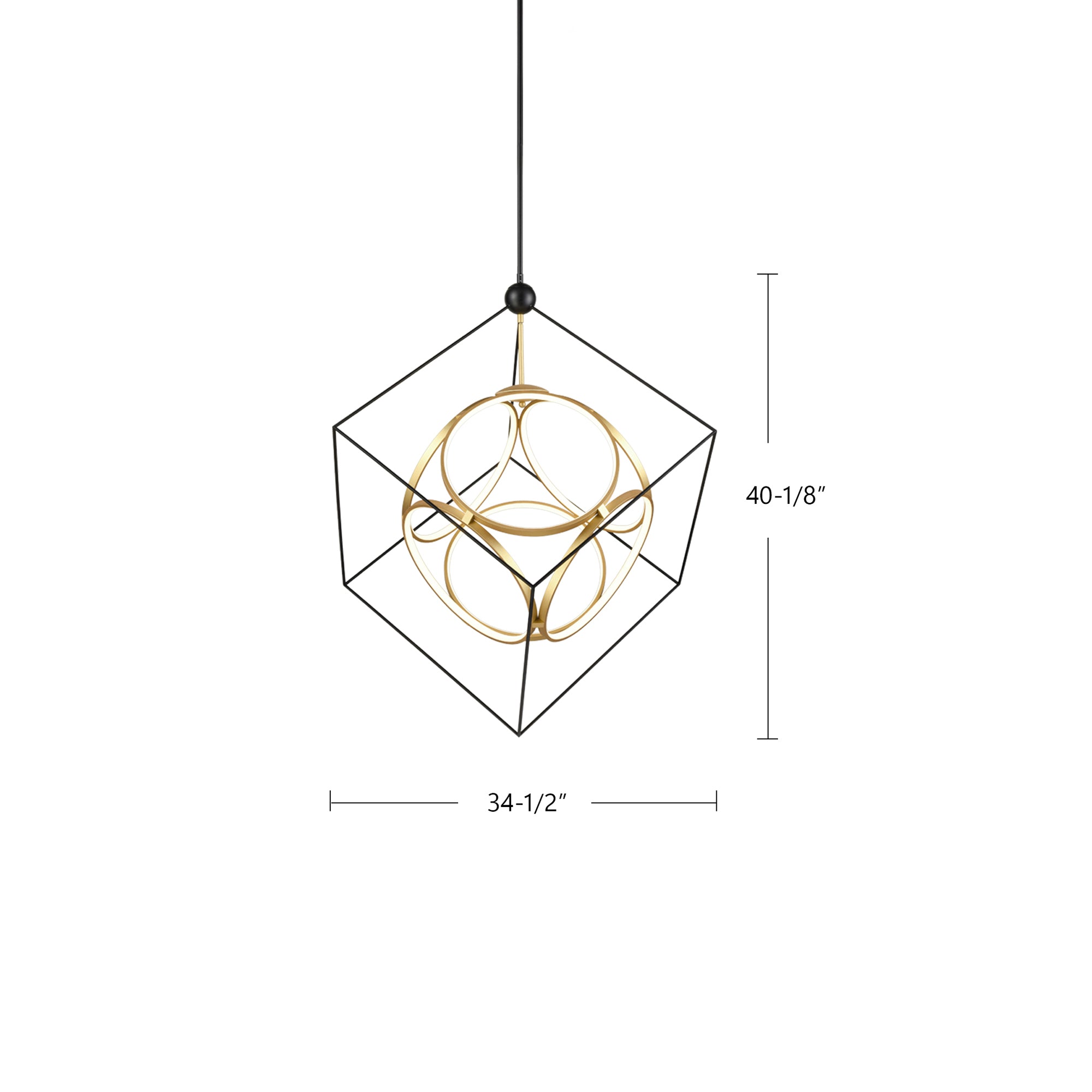 Monza 34-in Aluminum Chandelier