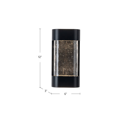 Moondew 12-in Aluminum Outdoor Wall Sconce