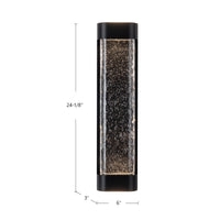 Moondew 24-in Aluminum Outdoor Wall Sconce