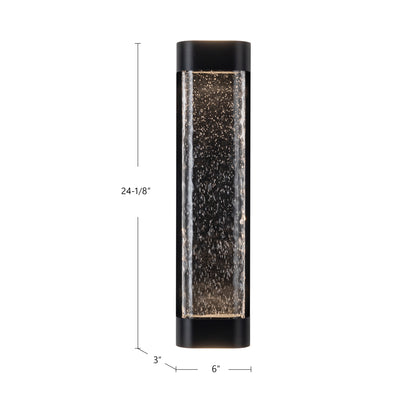 Moondew 24-in Aluminum Outdoor Wall Sconce