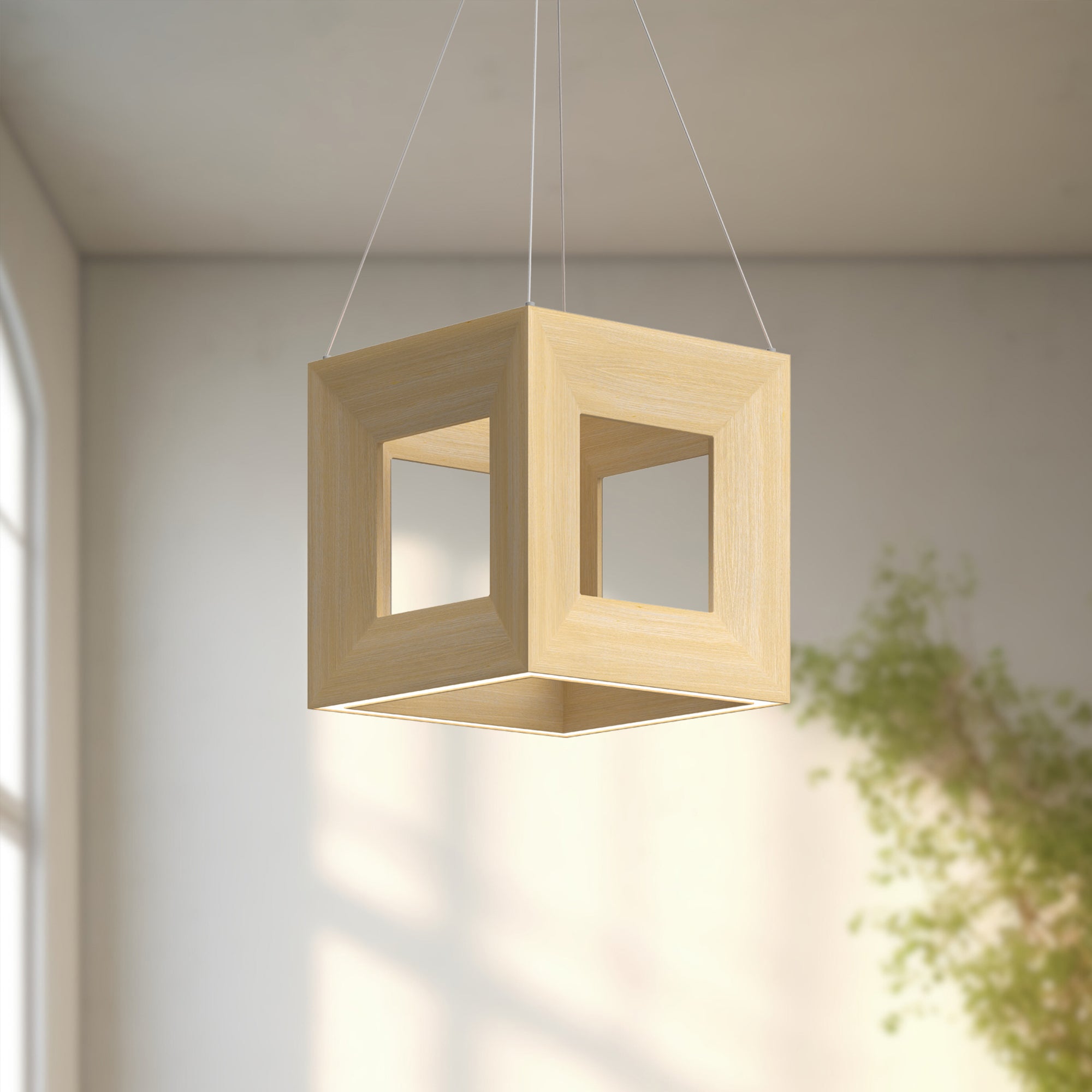 Morina 12-in Dimmable LED Geometric Pendant