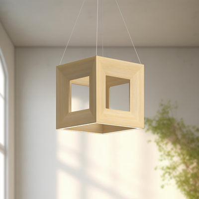 Morina 12-in Dimmable LED Geometric Pendant