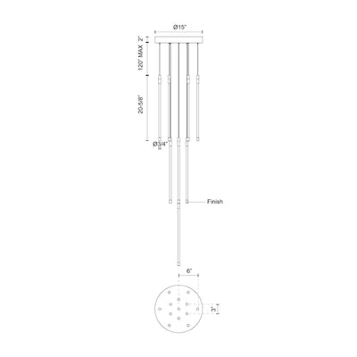 Motif 21-in 13 Light Dimmable LED Multi
