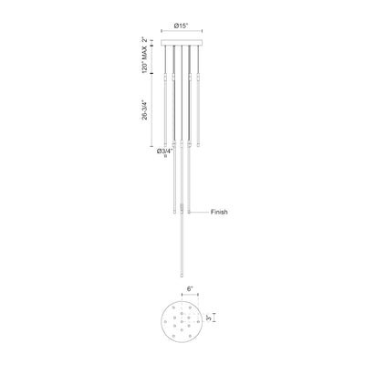 Motif 27-in 13 Light Dimmable LED Multi
